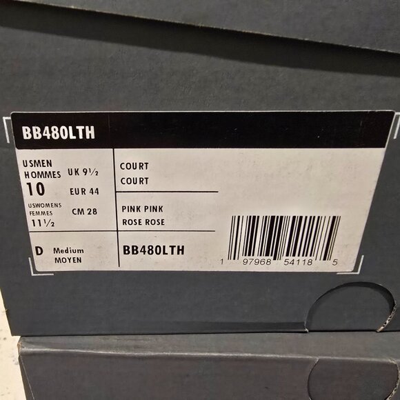 New Balance 480 Men's Shoes Pink/Pink bb480-lth Sneakers Shoes MENS SIZE 10 NEW - Picture 10 of 10